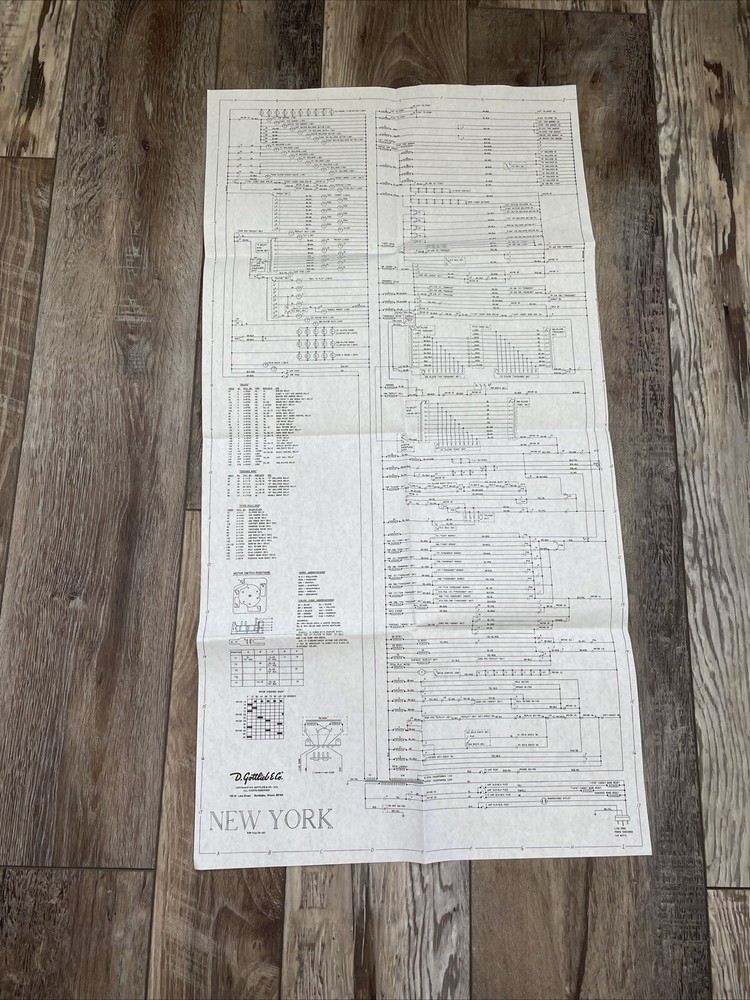 Gottlieb New York Pinball Machine Schematic