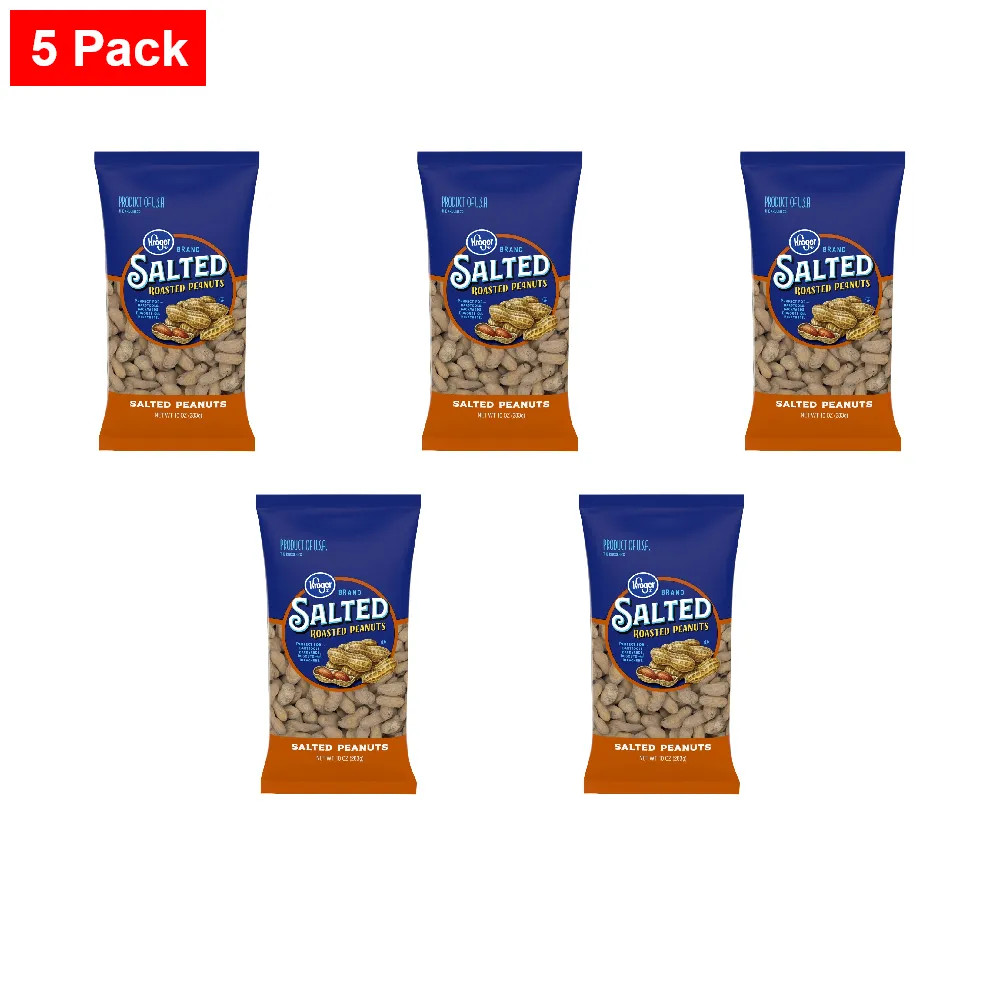 KG Salted In-Shell Peanuts 10 oz - 5 Pack
