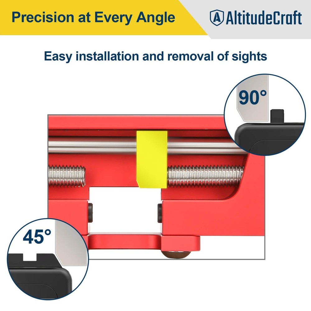 AltitudeCraft Sight Pusher Tool, Precision Front and Rear Red
