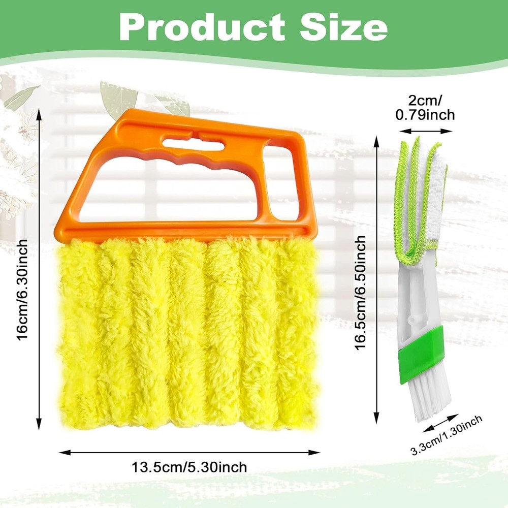 Complete 4-Piece Dusting Kit for Blinds & Vents: Washable & Efficient Cleaning