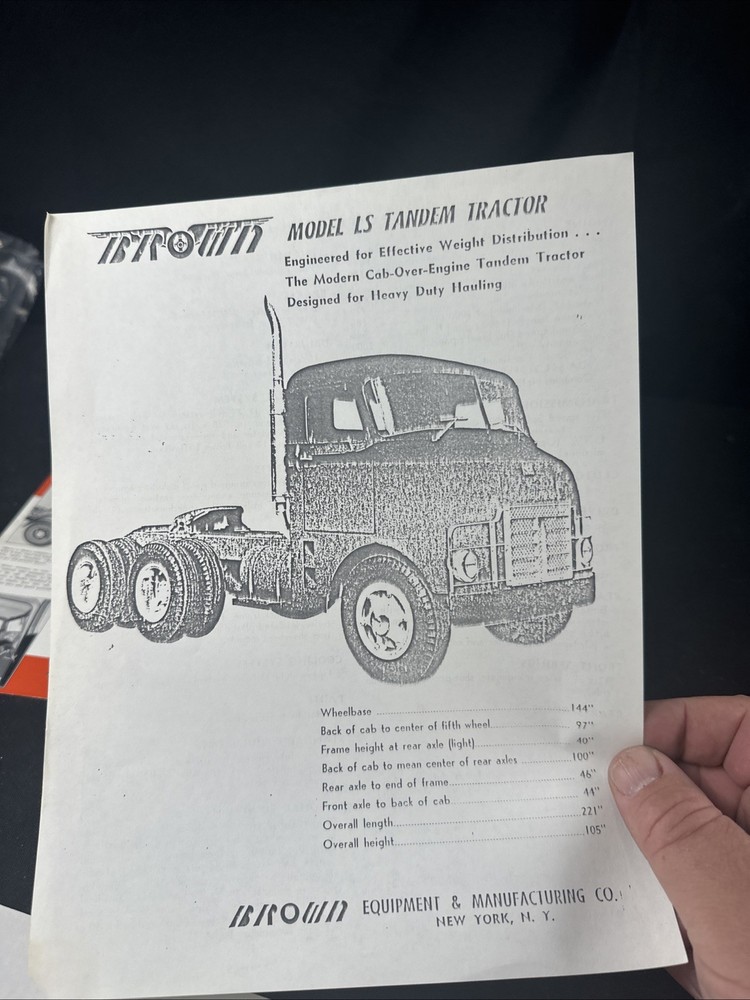 Vintage Studebaker Cab Forward Series Promotional Paperwork