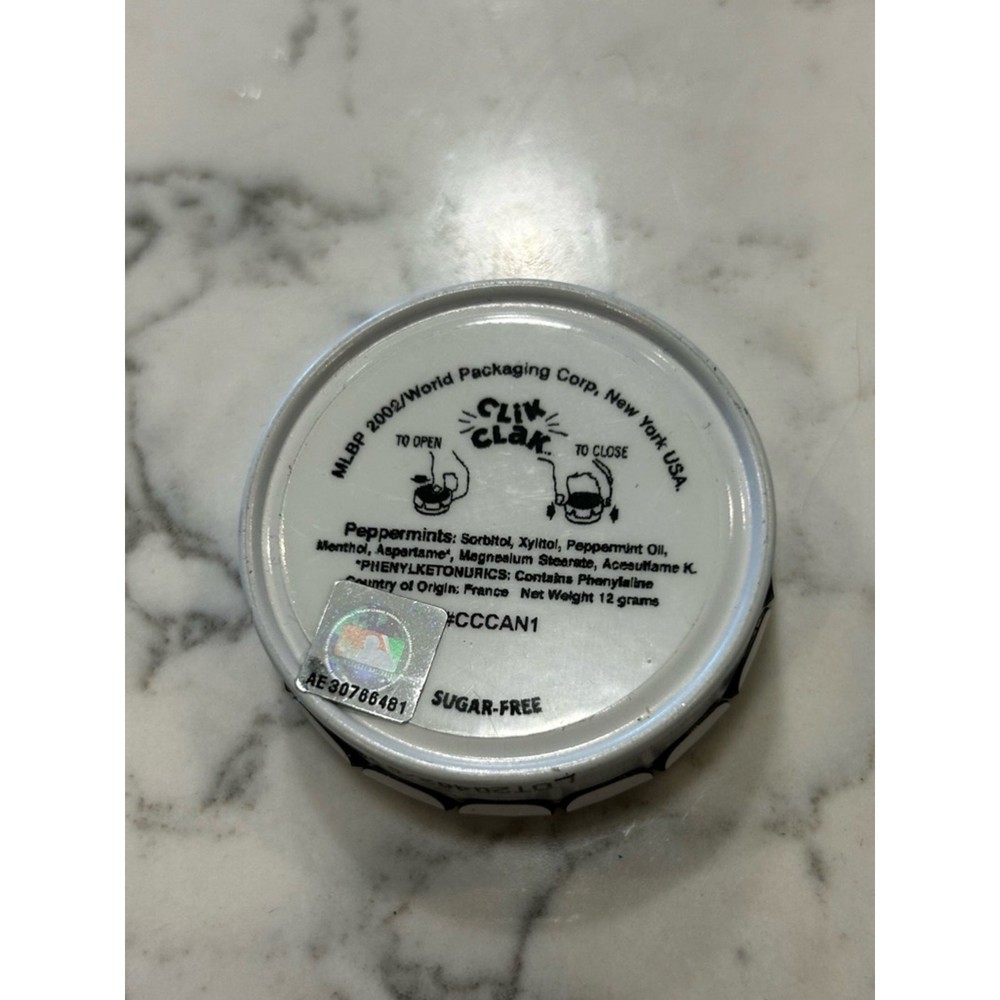 STL Cardinals Small Circle EMPTY Mints Pop Top Container