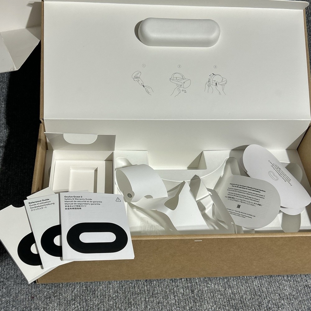 Oculus Quest 2 128GB VR Virtual Reality Gaming Headset & Controllers WORKS *READ