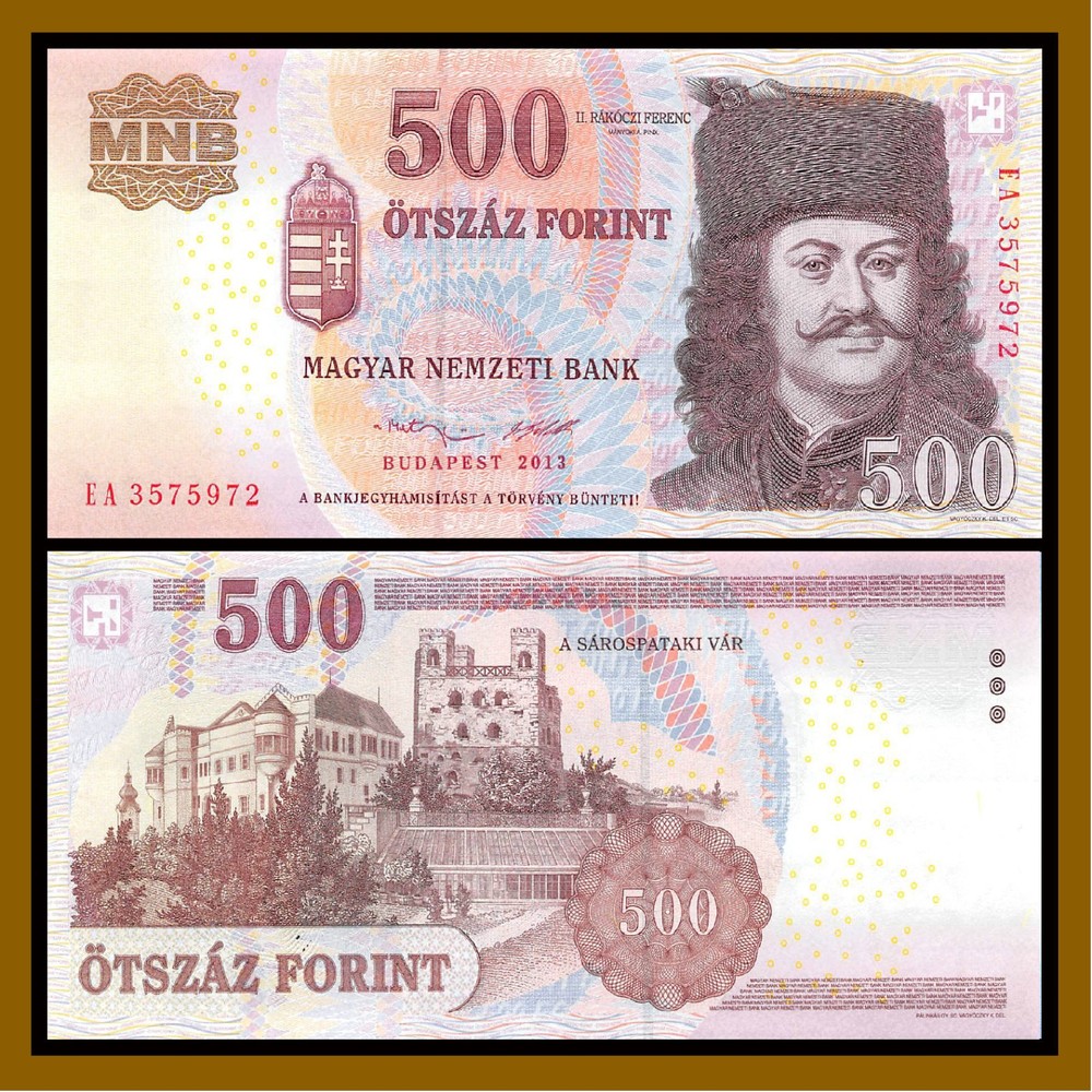 Hungary 500 Forint, 2013 P-196 Unc