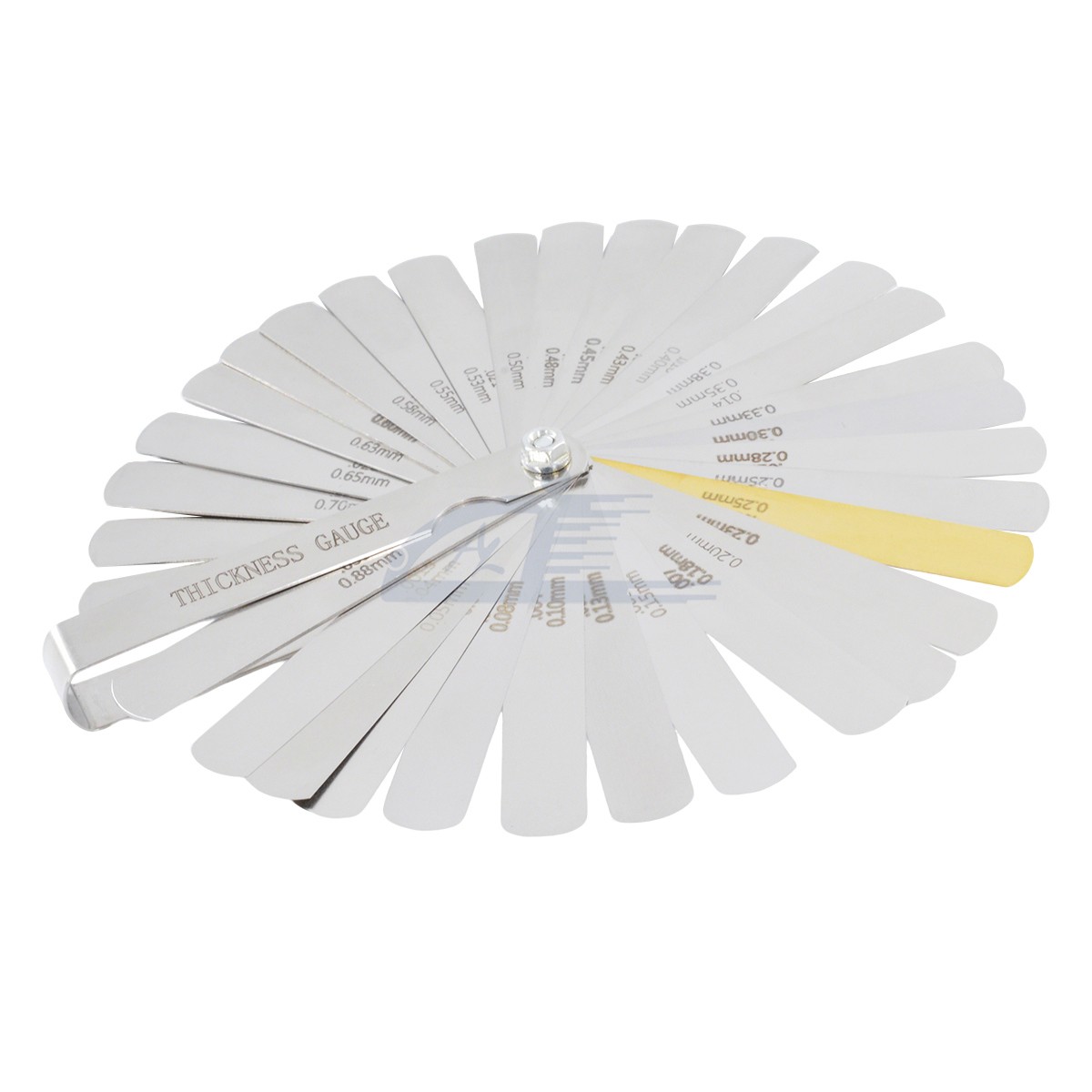 Universal Spark Plug Gap Tool 32 Blades Metric Feeler Gauge Gap Filler Measuring