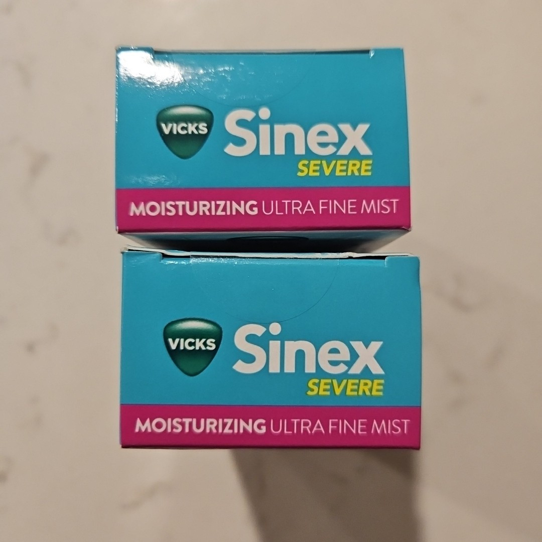 Vicks Sinex Severe Moisturizing Ultra Fine Mist Nasal Spray 265 Sprays X2