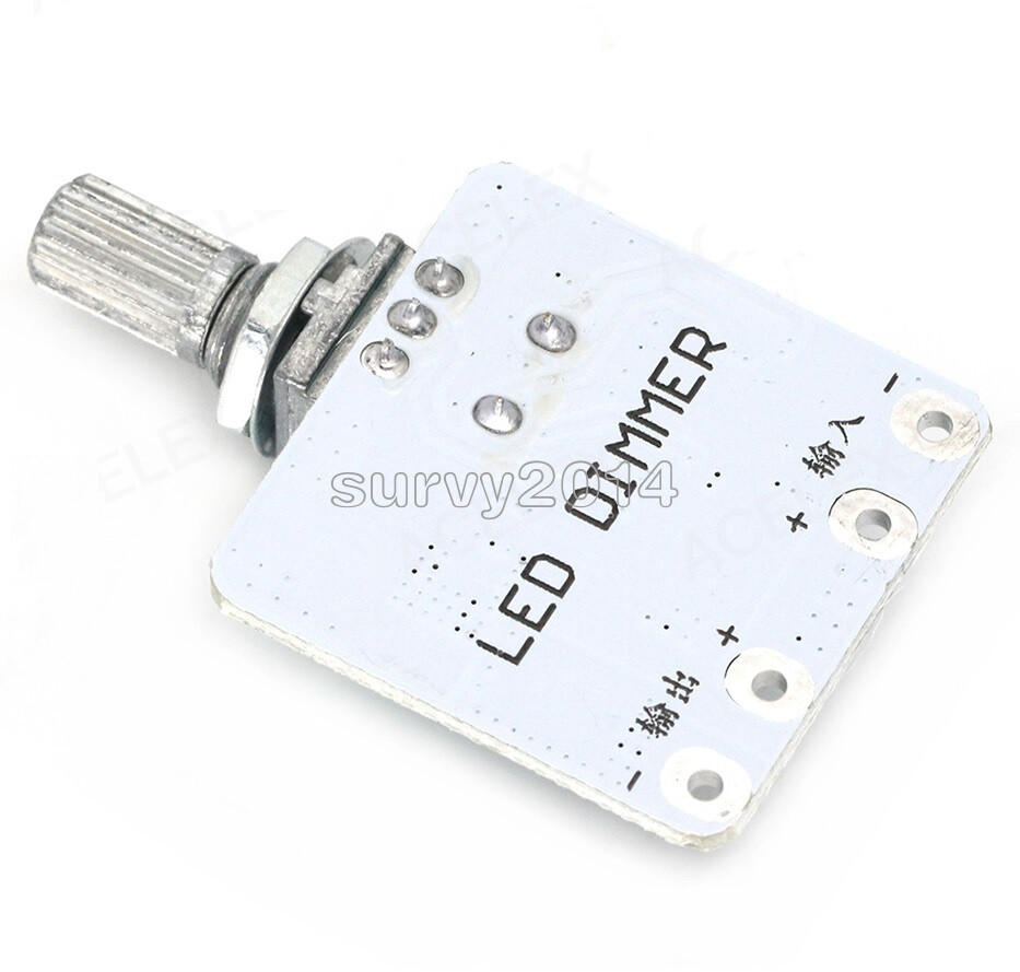 LED Constant Voltage Dimmer Module + Switch Board Brightness Knob For Strip