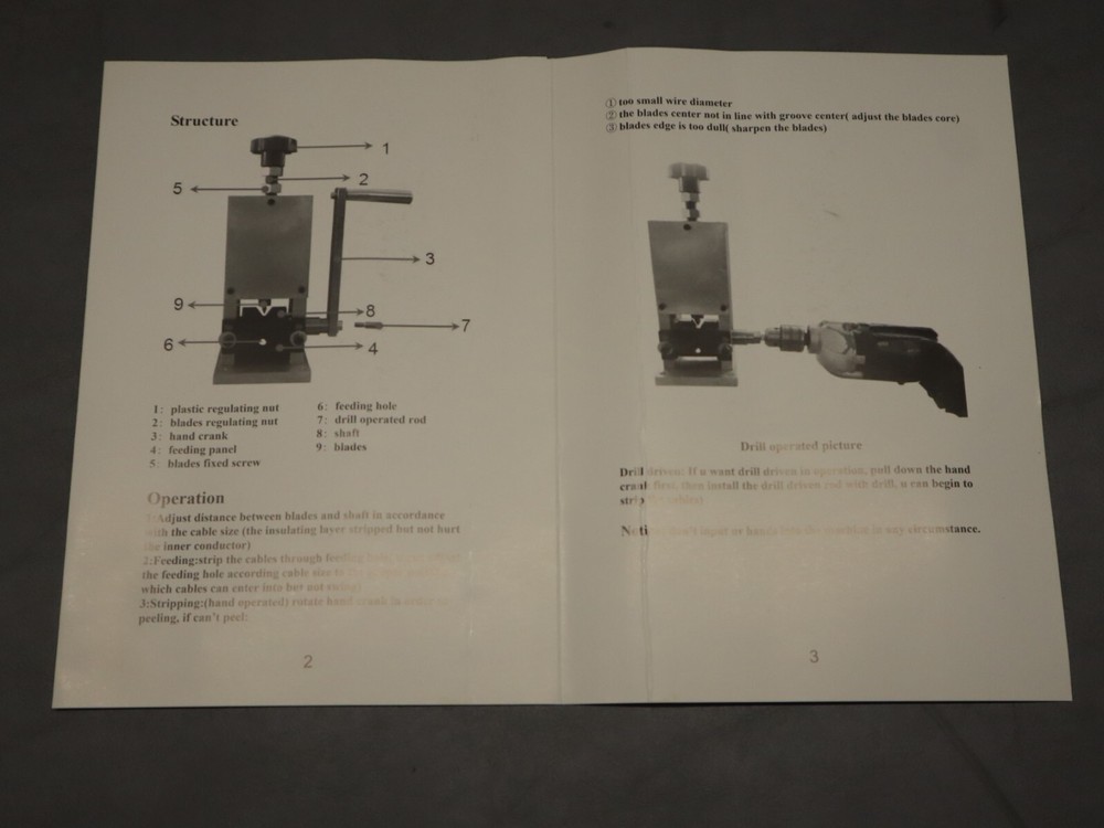 Manual Scrap Wire Stripper Wire Stripping Machine for Recycling