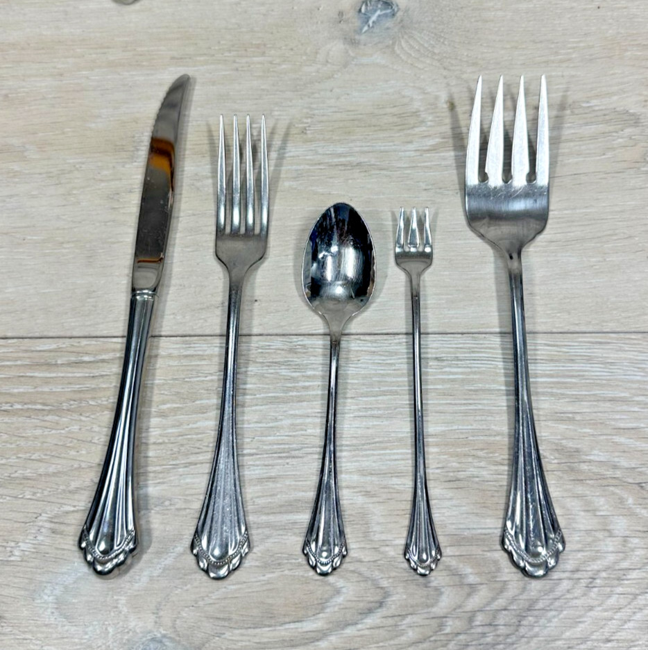 Oneida Community * MARQUETTE Cube Glossy Stainless Flatware CHOICE CHOOSE (193)