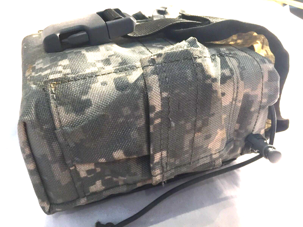 US Army Molle ll Pouch w/ side Pockets and hard plastic inside liner