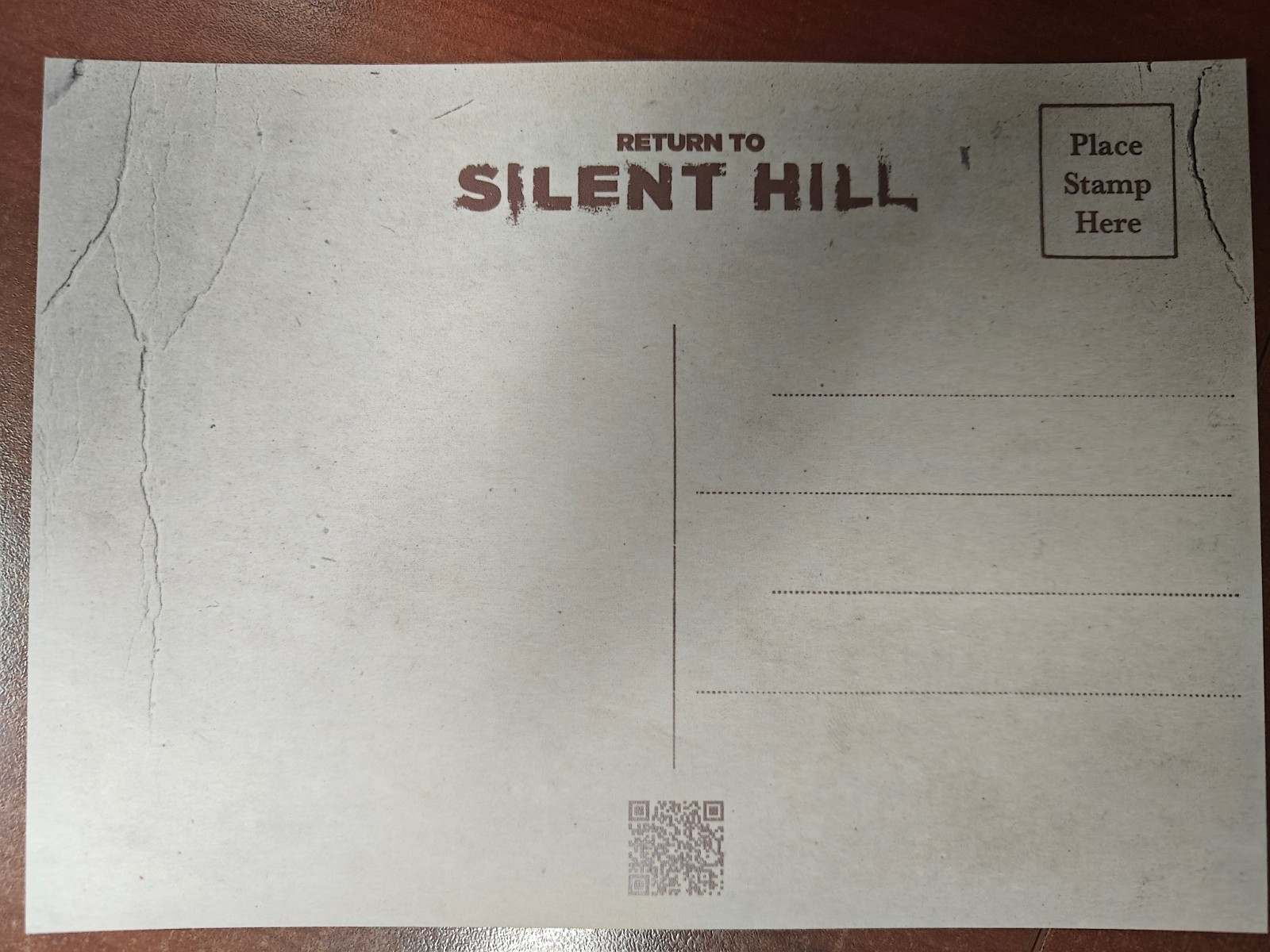 RETURN TO SILENT HILL 5x7 POSTCARD LIMITED EDITION. MULTIPLE QUANTITES AVAILIBLE