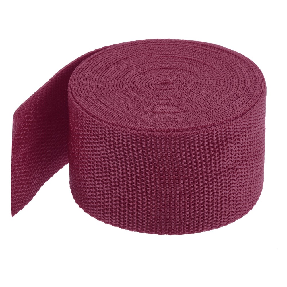 Lightweight Polypropylene Webbing Strap 5cm 5 Yard Dark Red