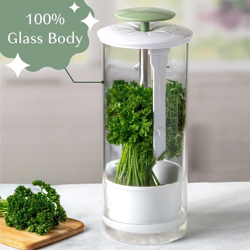 Herb Keeper Preserver, Designed for Optimum Breathable Airflow for Maximum Fr...
