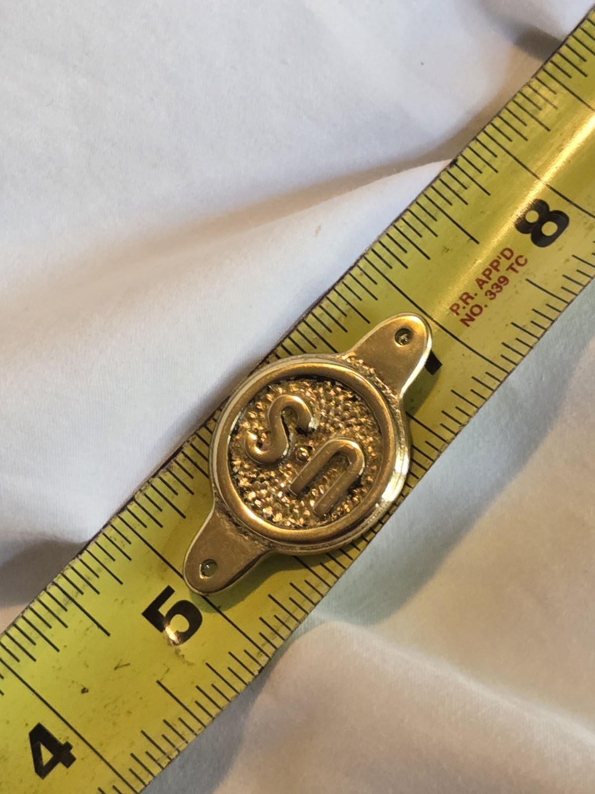 Beautiful Civil War U.S. Bit Bridle Boss Rosette Union Army Brass Tack Harness