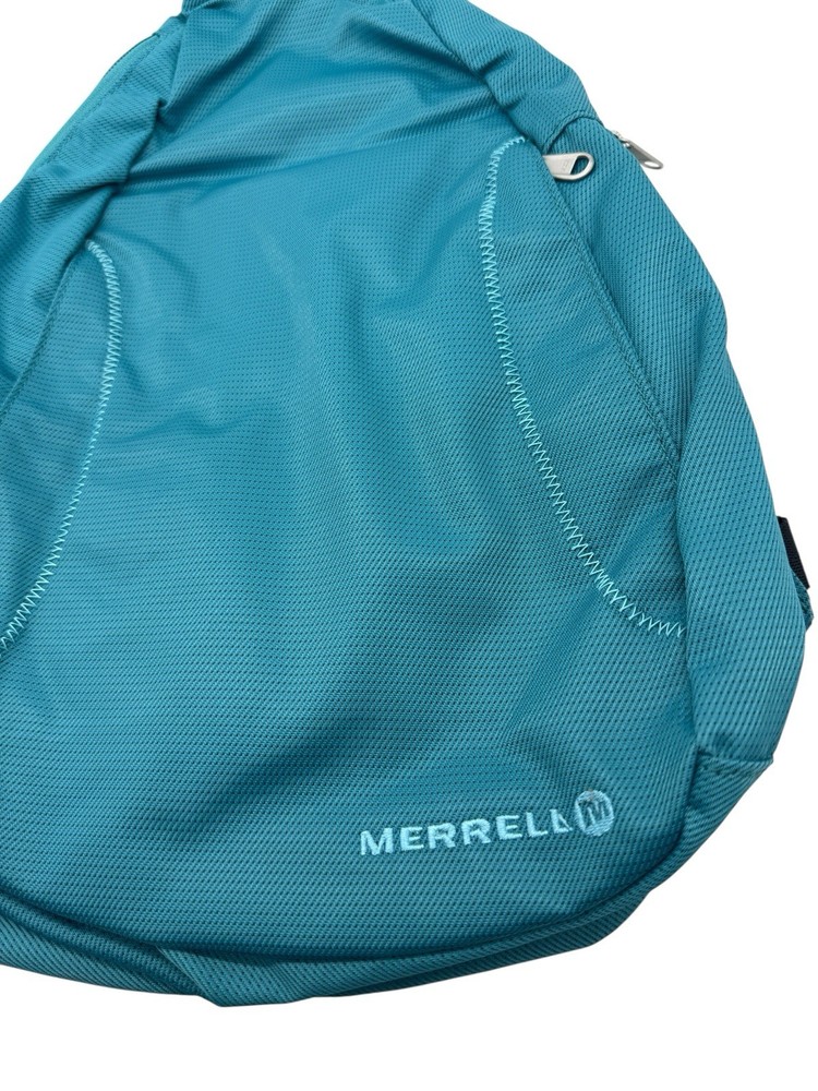 Merrell Shoulder Sling Bag Backpack Lightweight Packable Turquoise Blue Daypack