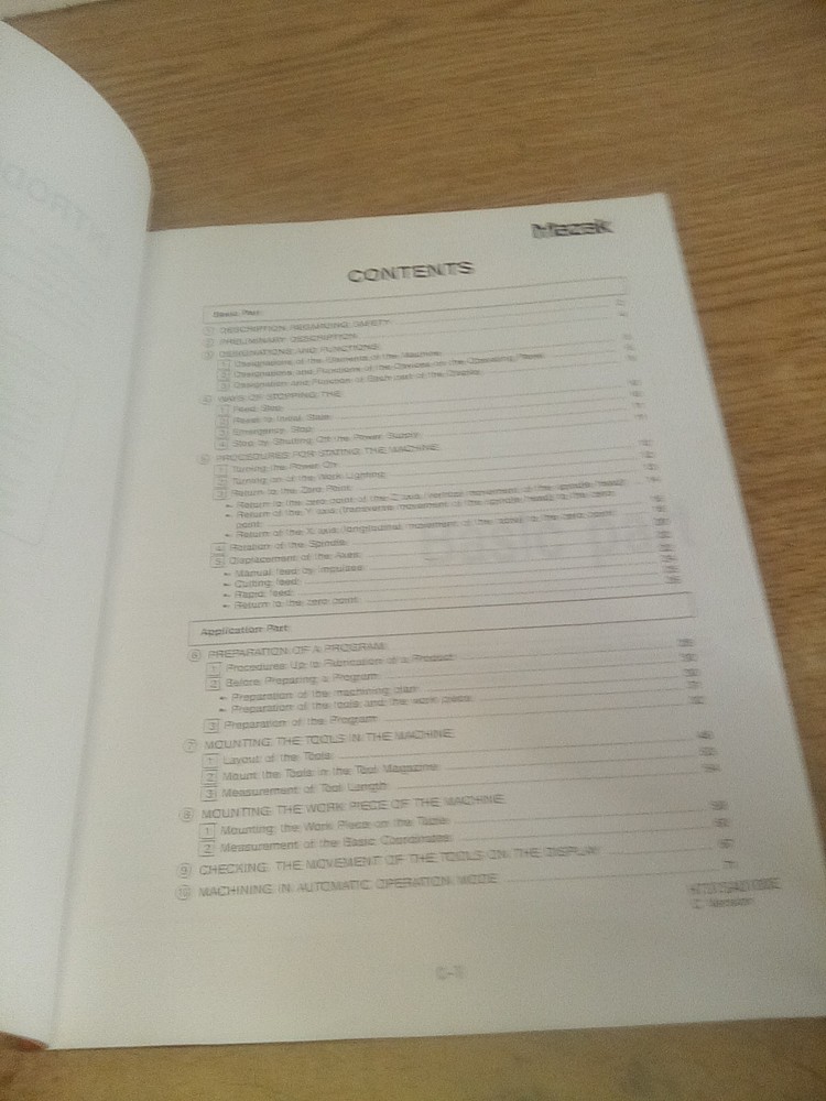 Mazak Programming Manual For Basic Operating Manual For Mazatrol M-32