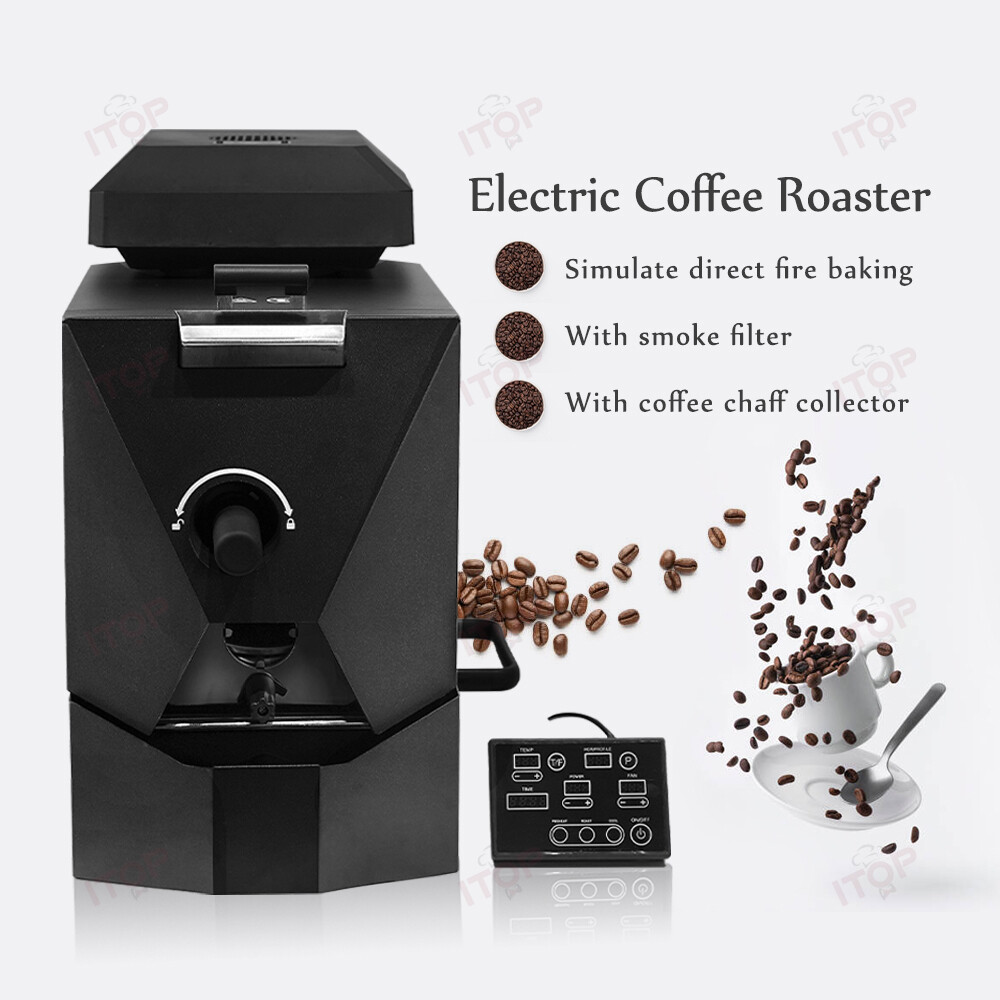 1000W Coffee Bean Roaster Commercial Automatic Roaster with Baking Curve Options
