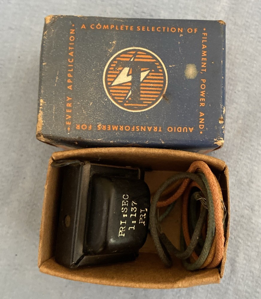 Vintage Thordarson 20A30 Input Transformer Untested