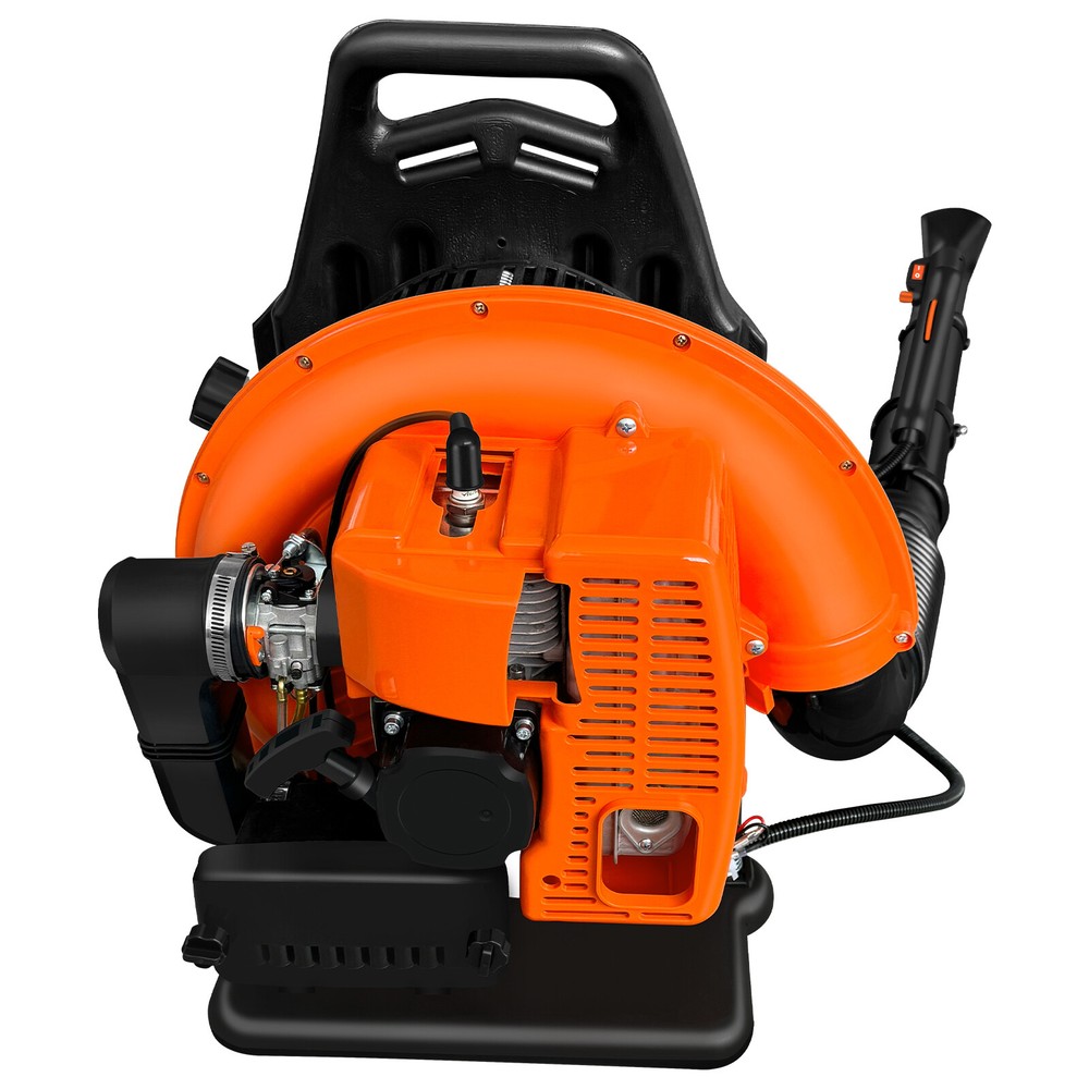 63CC Backpack Gasoline-Powered Leaf Blower Gas Blower 665CFM 2-Stroke Engine