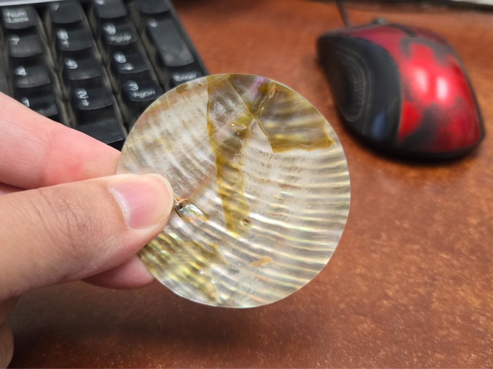 ROUND ABALONE SHELL BLANK DISC 60MM