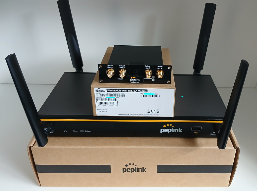 Peplink Balance 20X Router with LTE CAT-18 FlexModule Modem (Combo/Bundle)
