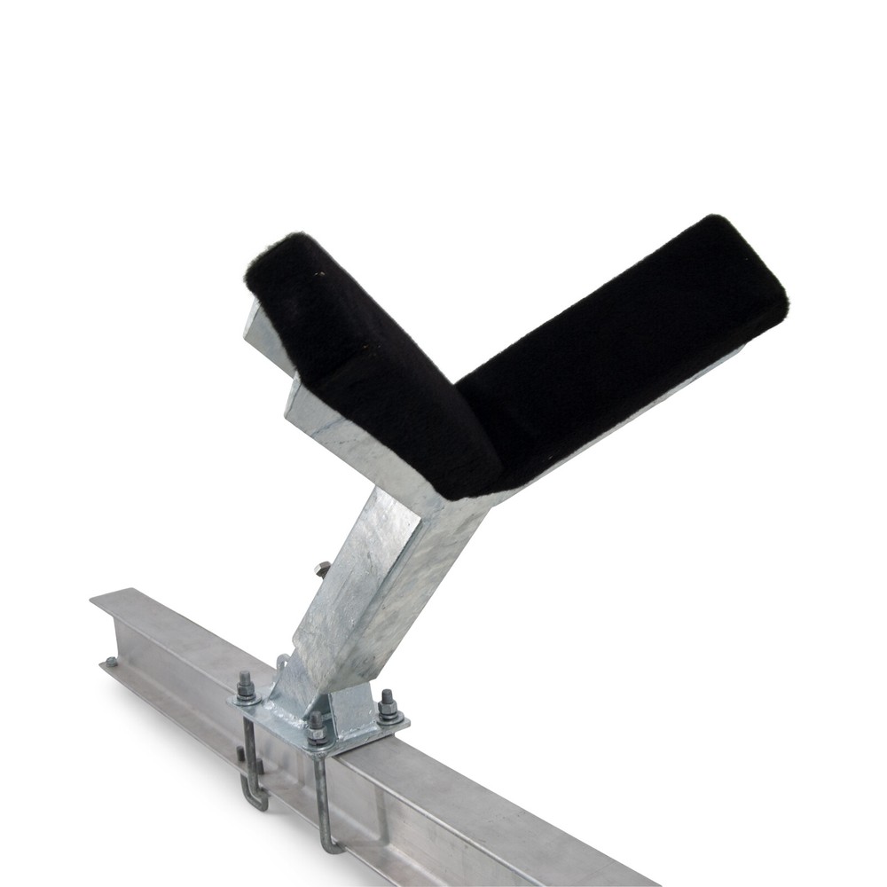 Bow Rest Catcher Assembly for Boat Trailer Adjustable Galvanized Post Carpeted