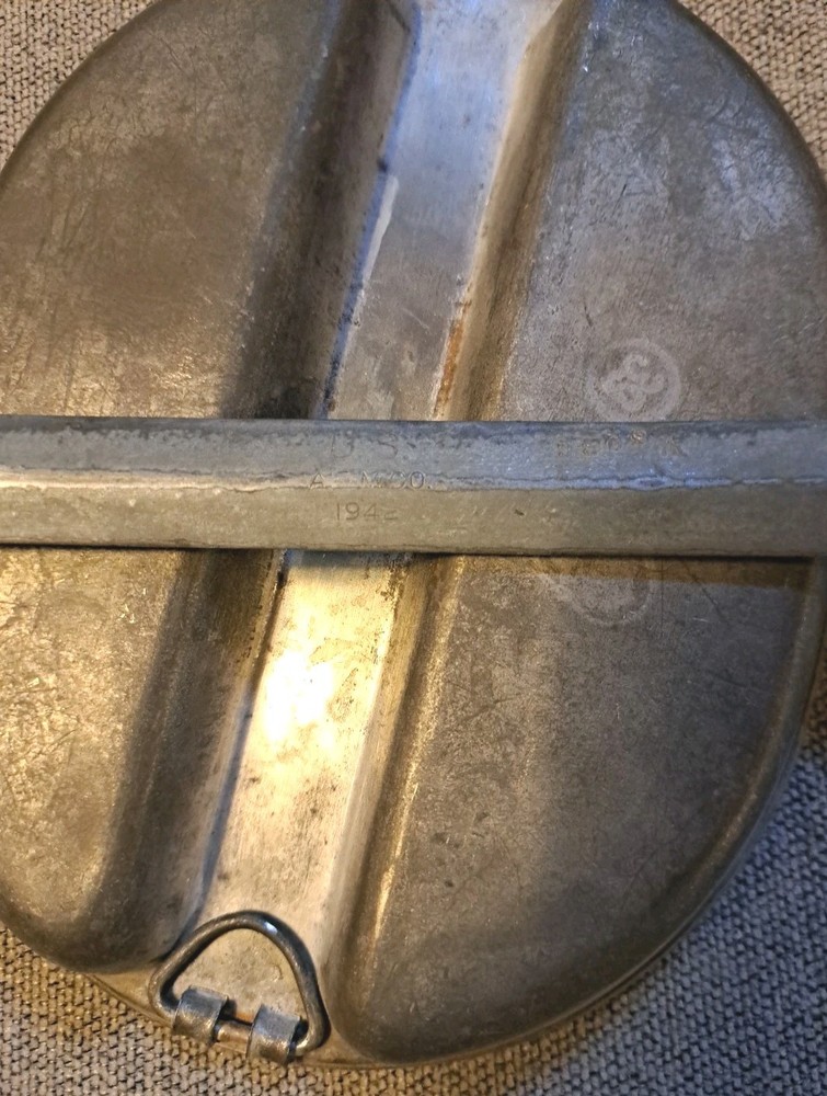 Original US WW2 Mess Kit 1942 AGM CO No Utensils READ