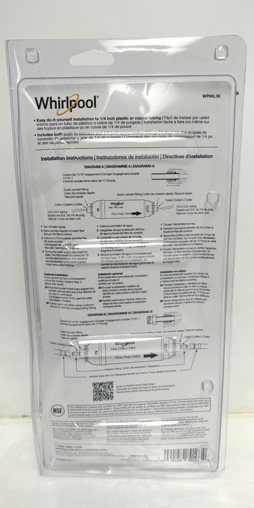 Whirlpool WPINL30 Refrigerator Filter