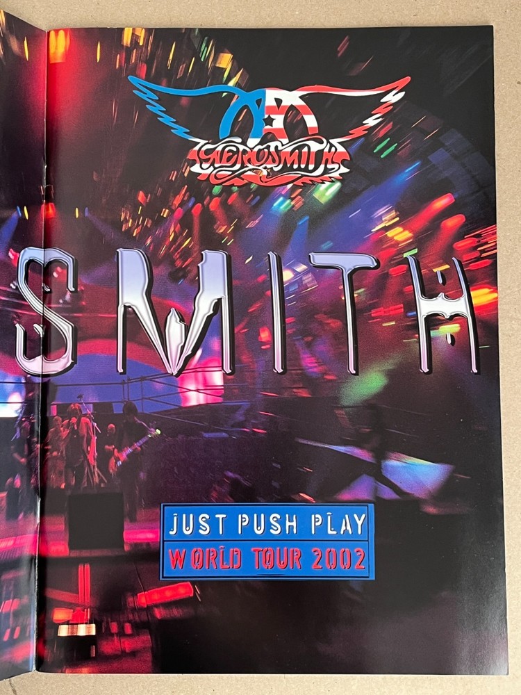 AEROSMITH -JUST,PUSH,PLAY2002 JAPAN TOUR -Tour Book Concert Program