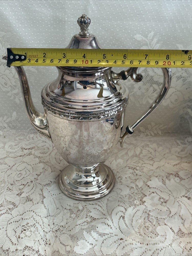 Roger’s & Bros # 1701 Silver Plated Teapot~11”