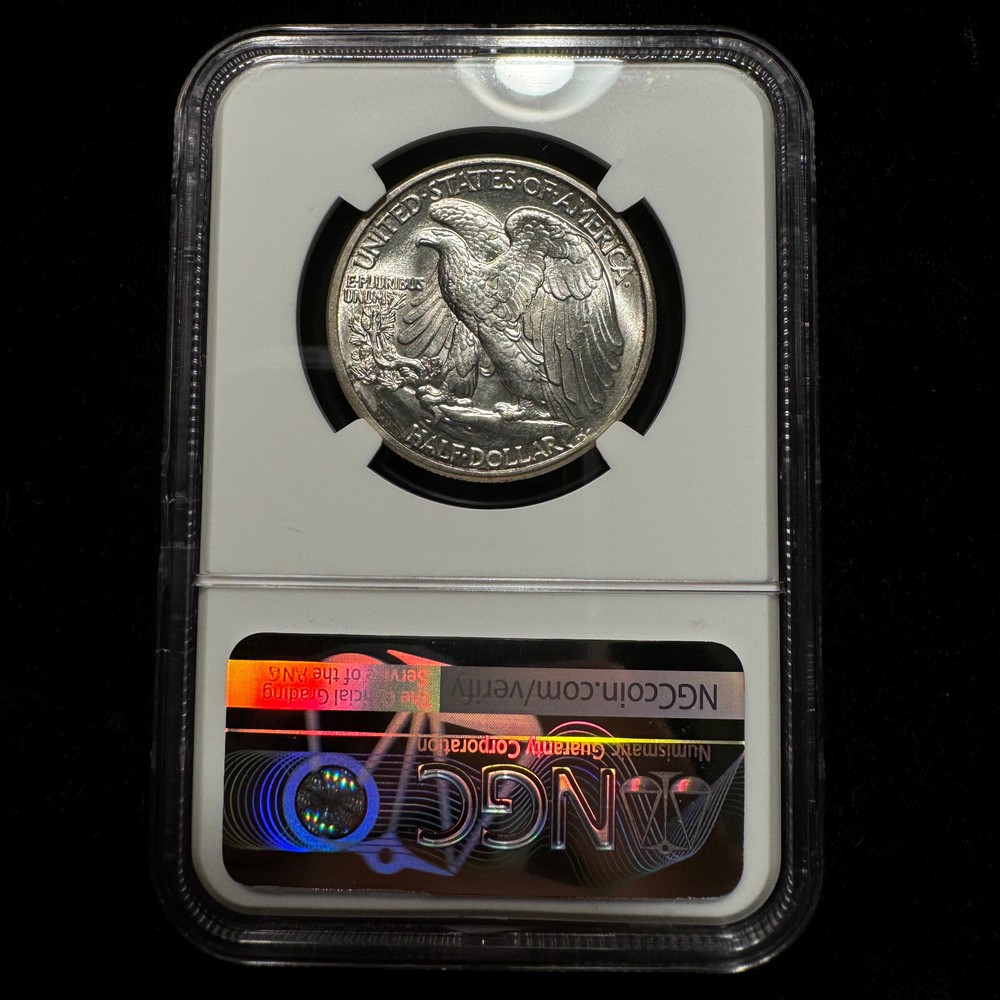 1942 Walking Half Dollar $1 NGC MS64 Uncirculated UNC