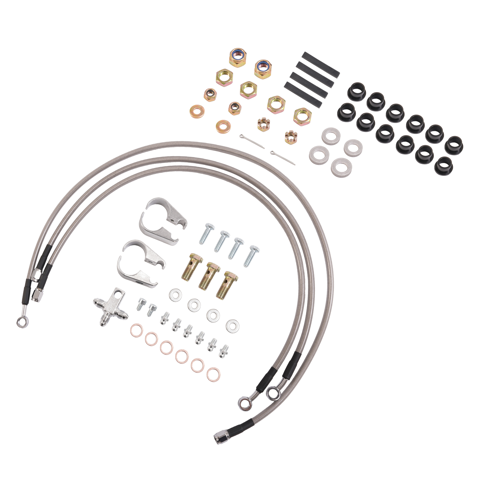 Front A Arms +2 +1 For Raptor 700 700R 2006-2017 W/Adjustable Brake Lines Clamps