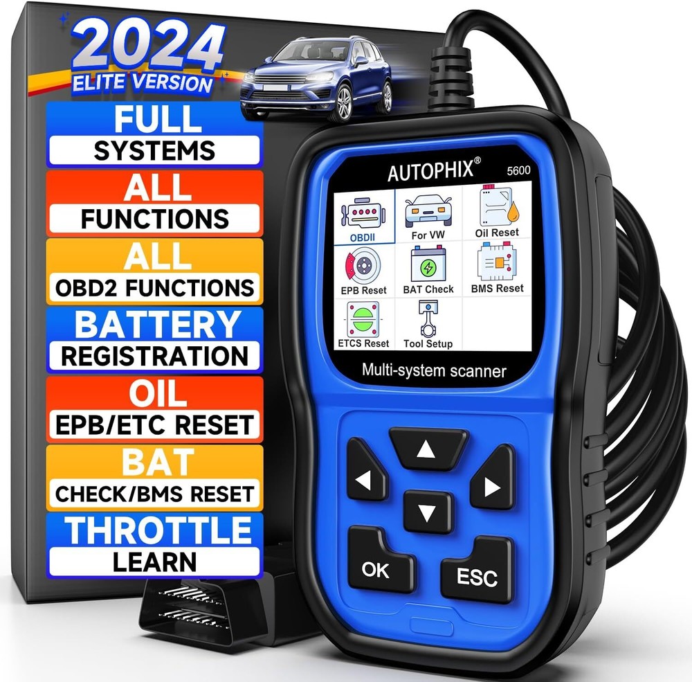 AUTOPHIX 5600 OBD2 Scanner ABS SRS EPB Code Reader All System Diagnostic Tool