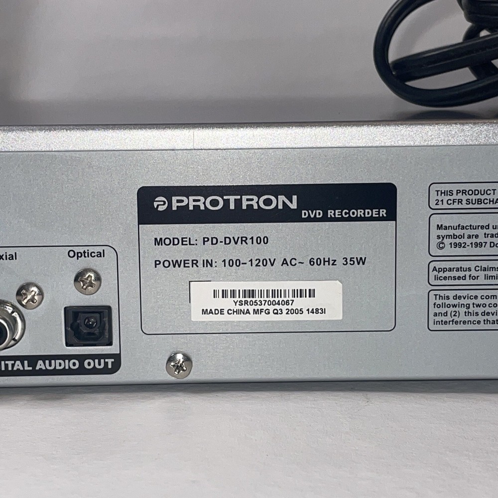 Protron PD-DVR100 DVD Recorder