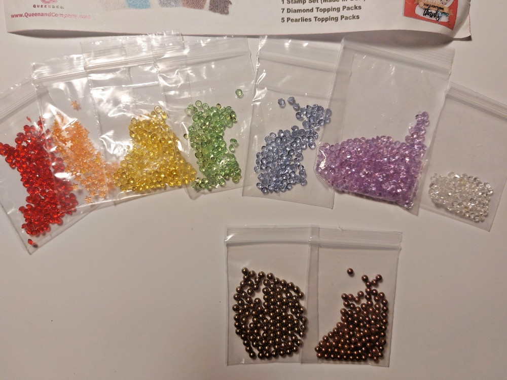 Queen & Co Snow Globe Kit RARE Complete + Twine/Thread & Extra Diamonds Sequins