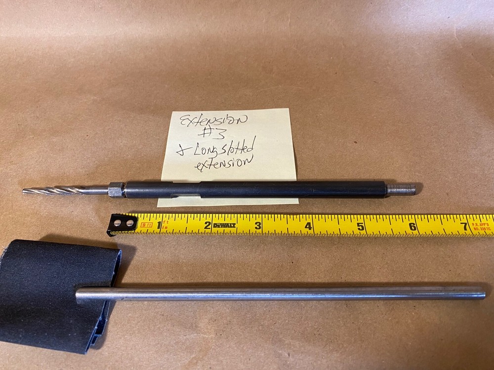 Core Drill and Threaded Drill Bit Extensions and Slotted Extension set #3 SET