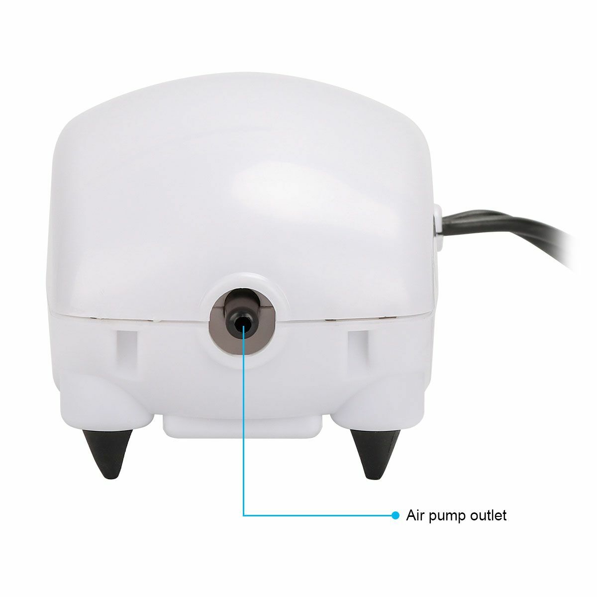 Aquarium Air Pump Adjustable Output Aquarium Bubble 2.5w Ultra Quiet Air Pump US