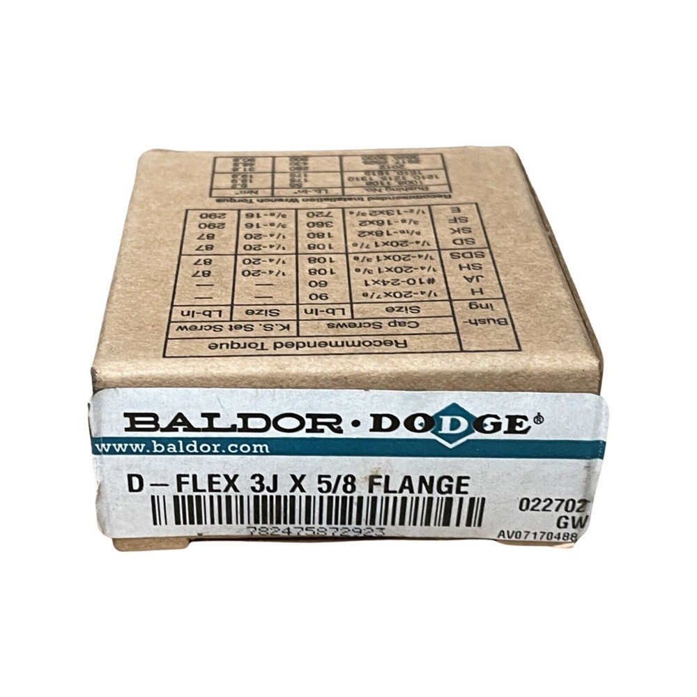 3J x 5/8 Maska FLEX COUPLING HUB Type J 5/8" ID