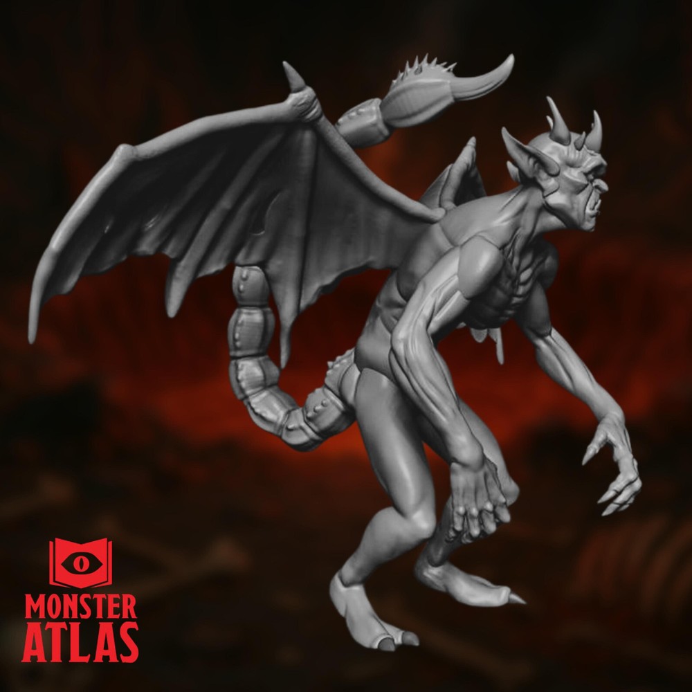 Stinging Imp Mini | Scorpion-Tailed Devil Servant Miniature | By Monster Atlas