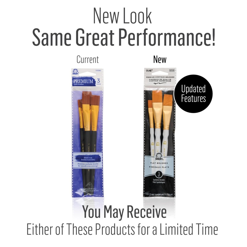 Versatile Brown Nylon Brush Set- 3 Brushes for Perfect Basecoating