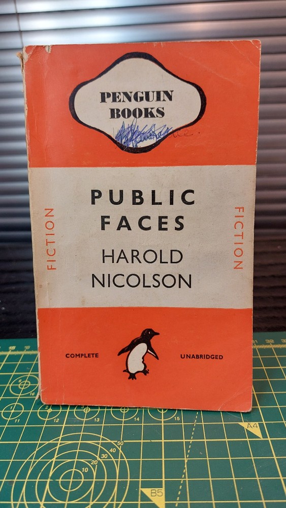 Penguin Paperback #487 PUBLIC FACES TRUE 1ST EDITION/1ST IMPRESSION
