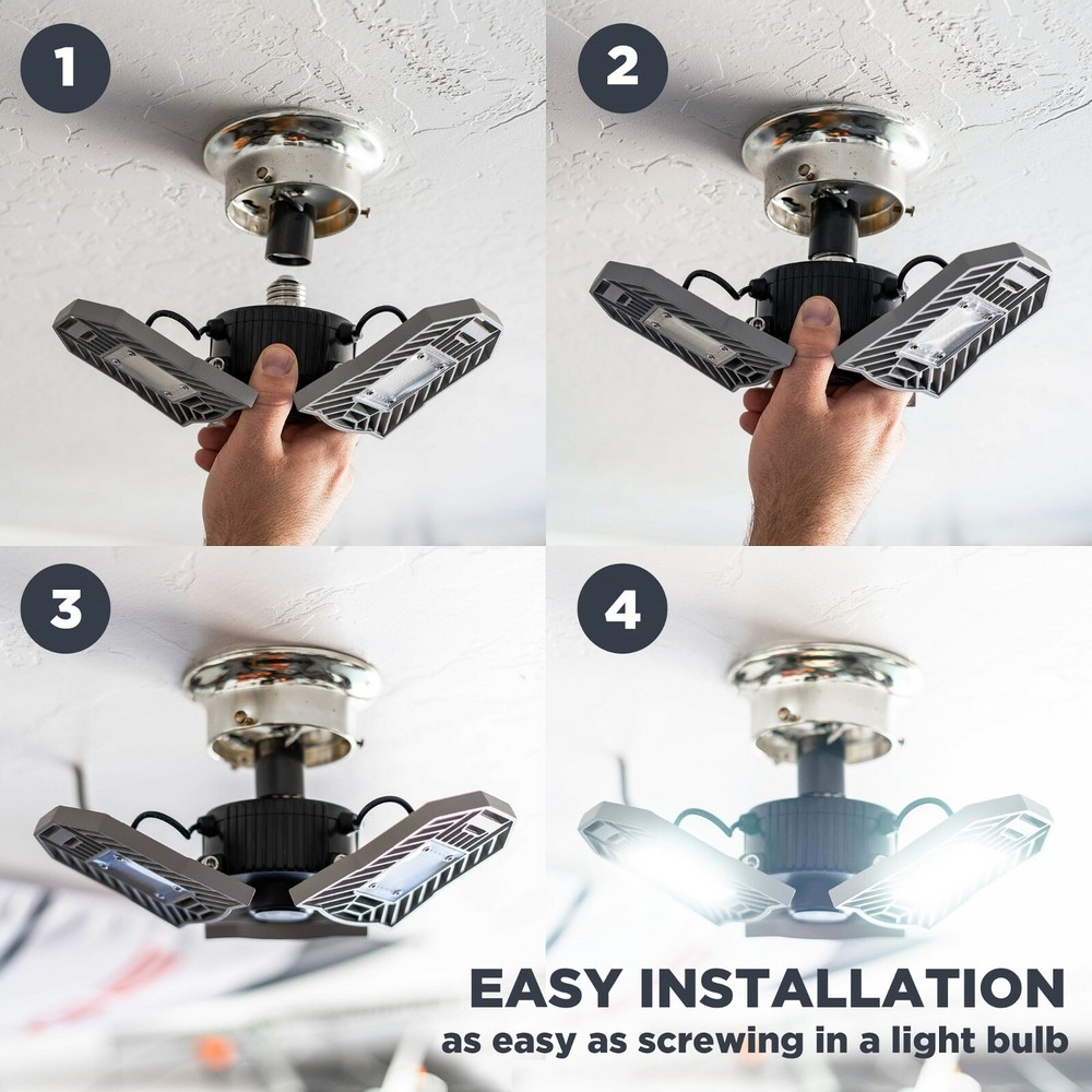 Adonixx Three Led Garage Light- Adjustable light-Basement led Light