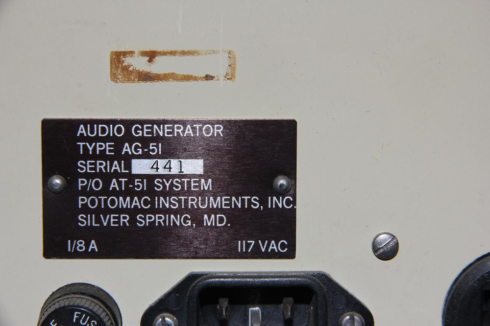 POTOMAC INSTRUMENTS AG-51 Audio Generator