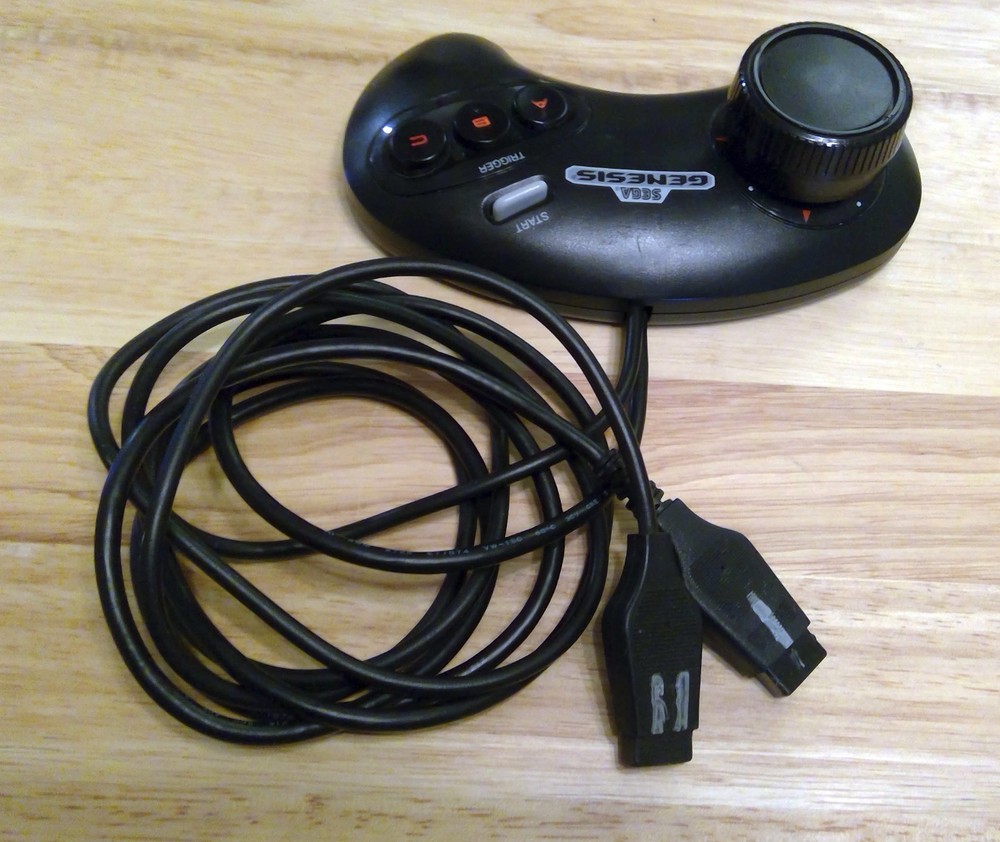 Vectrex Hydra SEGA Genesis Modded Controller Spinner Joystick Control Panel Mod