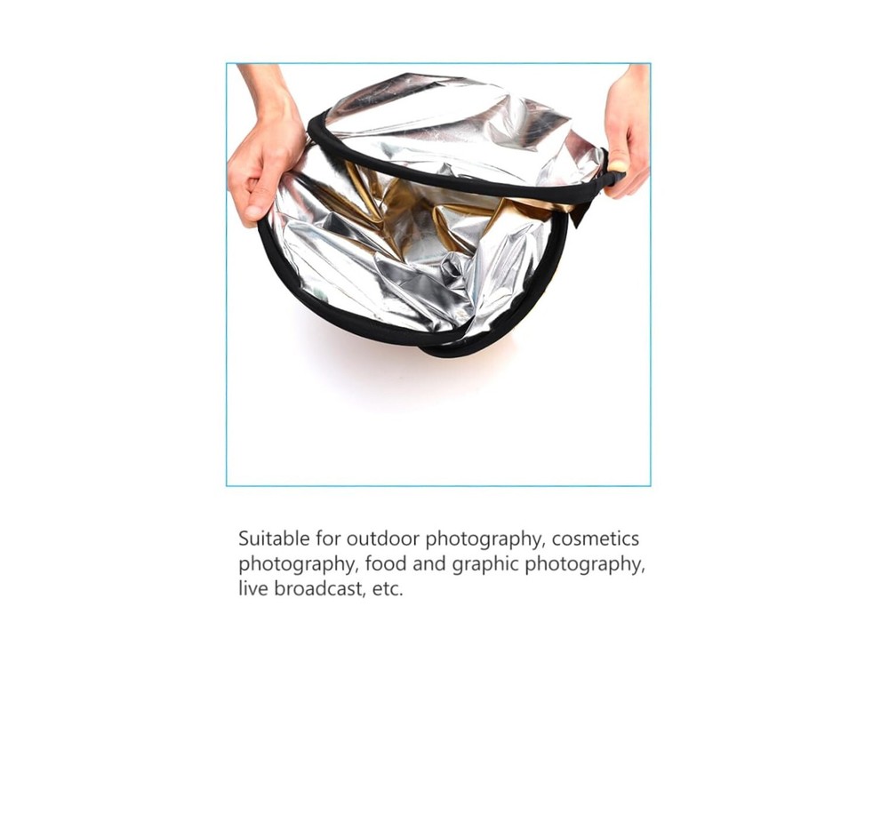 Double-Sides Foldable Reflector Diffusers Video Photo Reflectors