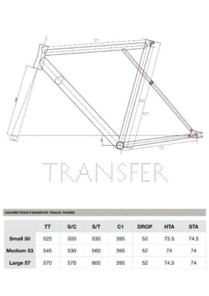 Breakbrake17 Transfer Bike Frame Size L USED