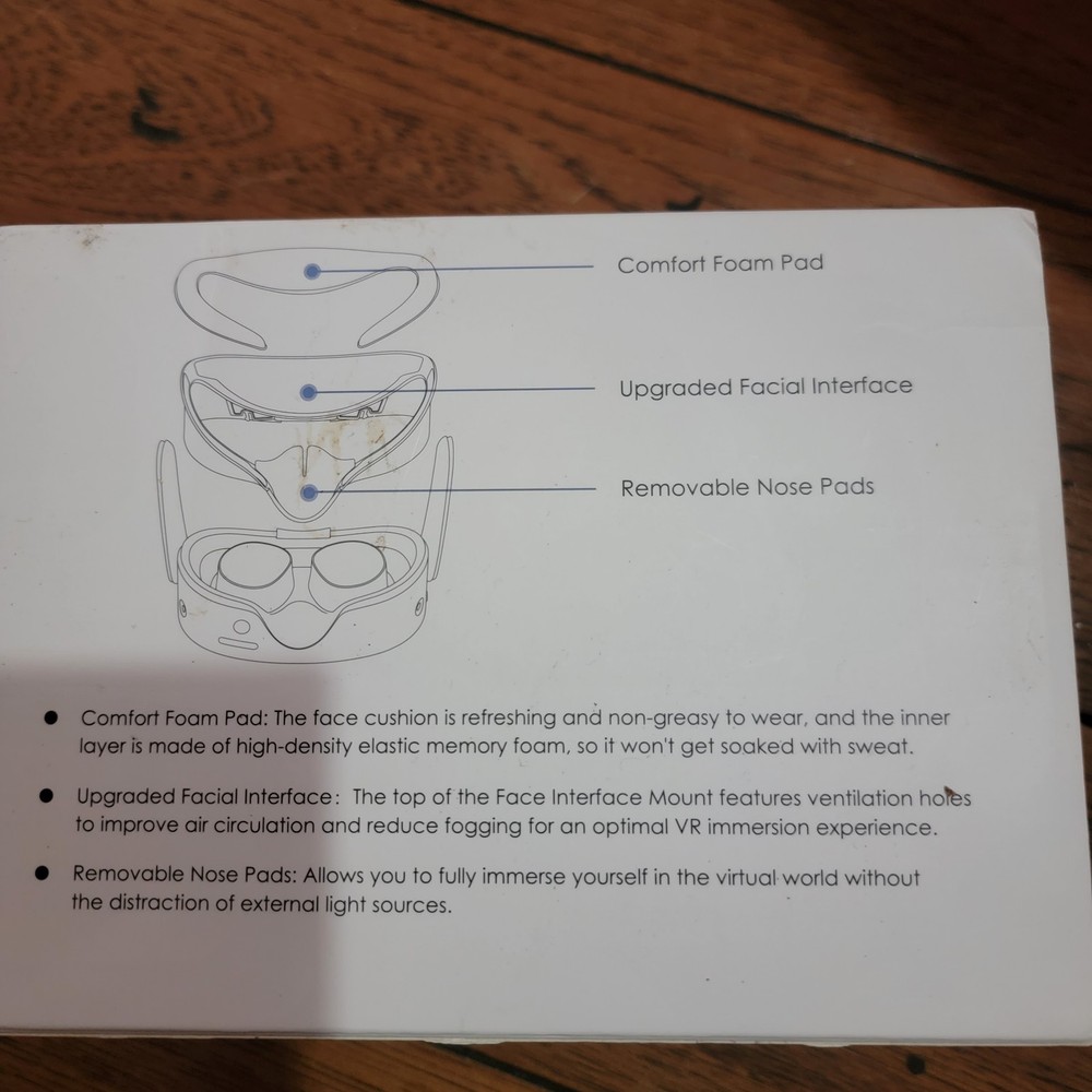 vr facial interface