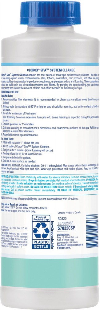 (2 Pack) Spa Liquid System Cleanse Solution, 2 Lb