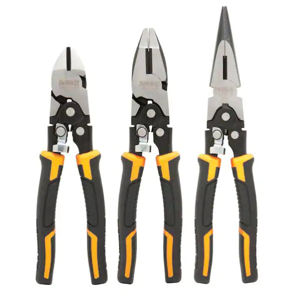 New ! Dewalt Compound Plier Set (3-Pack) - DWHT70485