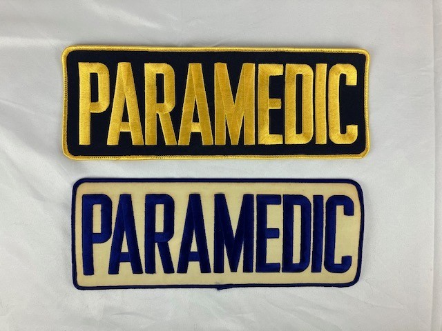 Paramedic Back Patch – 11  x 4  (Set of 2)